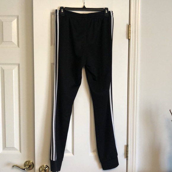 Mens Black with 3 Stripes Adidas Superstar Joggers (Size Small) - Picture 5 of 5